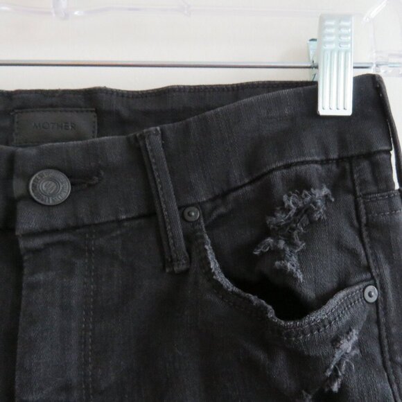 MOTHER Looker Ankle Fray Jeans in Guilty as Sin - Size 24 - Picture 4 of 15